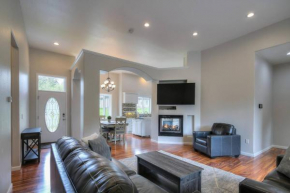 Hot tub, deck, fireplace, and more